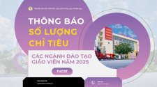 THÔNG BÁO SỐ LƯỢNG CHỈ TIÊU CÁC NGÀNH ĐÀO TẠO GIÁO VIÊN NĂM 2025 (THEO CÔNG VĂN SỐ 3732/BGDĐT-GDĐH NGÀY 07/7/2025 CỦA BỘ GIÁO DỤC VÀ ĐÀO TẠO)