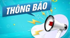 THÔNG BÁO THI NĂNG KHIẾU