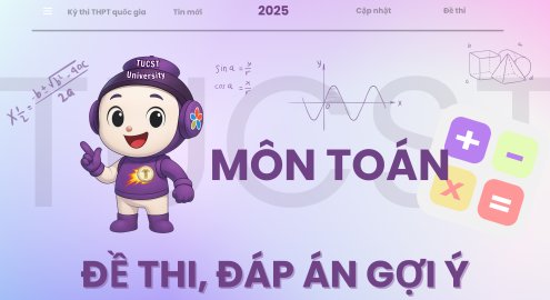 [MỚI] ĐỀ THI TỐT NGHIỆP THPT MÔN TOÁN: GỢI Ý GIẢI ĐỀ