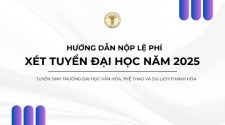 HƯỚNG DẪN NỘP LỆ PHÍ XÉT TUYỂN ĐẠI HỌC NĂM 2025
